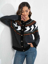 Load image into Gallery viewer, Ghost Button Up Long Sleeve Cardigan