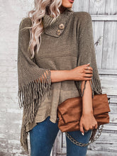 Load image into Gallery viewer, Decorative Button Fringe Detail Sweater