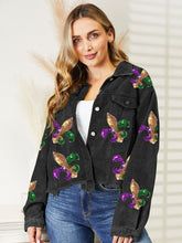Load image into Gallery viewer, Sequin Raw Hem Jacket