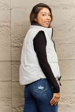 Load image into Gallery viewer, Zip-Up Drawstring Puffer Vest