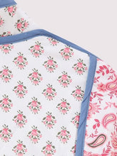 Load image into Gallery viewer, Printed Open Front Quilted Reversible Winter Coat