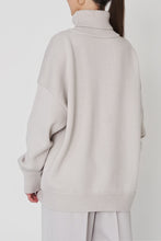 Load image into Gallery viewer, Turtle Neck Dropped Shoulder Sweater