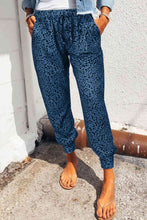 Load image into Gallery viewer, Double Take Leopard Print Joggers with Pockets