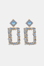 Load image into Gallery viewer, Square Shape Glass Stone Dangle Earrings