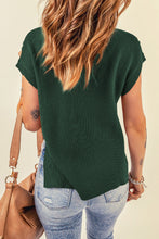 Load image into Gallery viewer, Cable-Knit Side Slit Sweater Vest