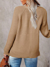 Load image into Gallery viewer, Half Button Long Sleeve Knit Top