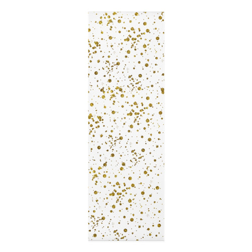 White & Gold Foam Yoga Mat