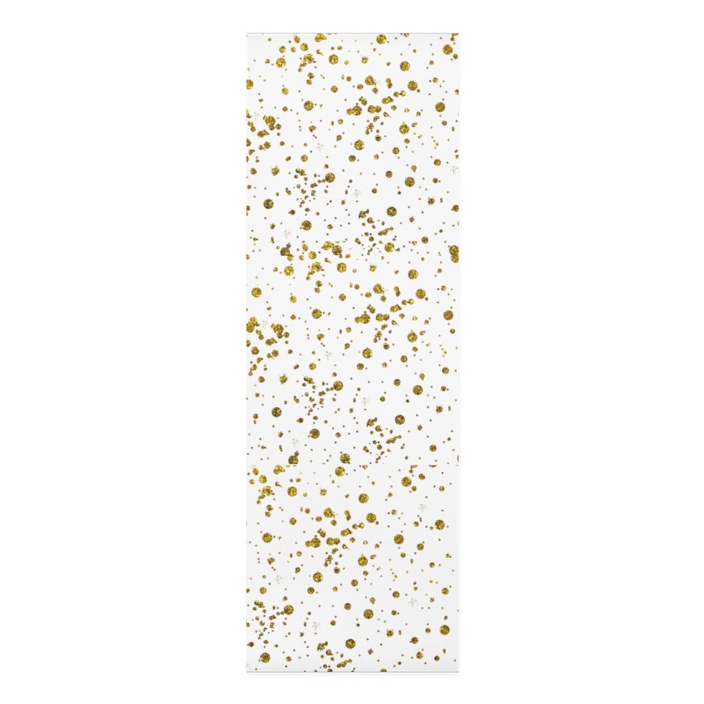 White & Gold Foam Yoga Mat