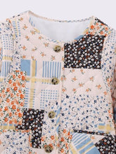 Load image into Gallery viewer, Printed Button Up Quilted Puffer Jacket with Pockets