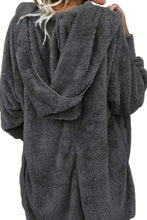 Load image into Gallery viewer, Teddy Hooded Jacket with Pockets