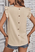 Load image into Gallery viewer, Round Neck Butterfly Sleeve Blouse