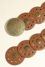 Load image into Gallery viewer, Round Shape PU Leather Belt