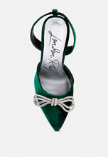 Load image into Gallery viewer, big treat rhinestone embellished lace up sandals-4