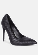 Load image into Gallery viewer, brinkles weave pattern high heel pumps-11