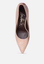 Load image into Gallery viewer, brinkles weave pattern high heel pumps-3