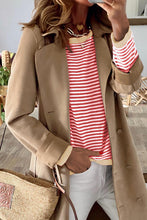 Load image into Gallery viewer, Striped Round Neck Drop Shoulder T-Shirt