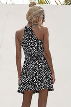 Load image into Gallery viewer, Printed Grecian Neck Mini Dress