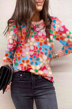 Load image into Gallery viewer, Full Size Printed Round Neck Long Sleeve T-Shirt