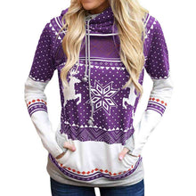 Load image into Gallery viewer, Printed Long Sleeve Hoodie with Pocket