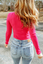 Load image into Gallery viewer, High Neck Long Sleeve Ribbed Top