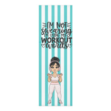 Load image into Gallery viewer, Turquoise &amp; White Foam Yoga Mat