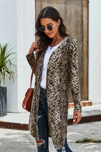 Load image into Gallery viewer, Double Take Printed Open Front Longline Cardigan
