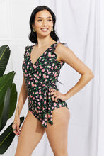 Load image into Gallery viewer, Faux Wrap One-Piece in Floral