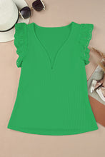 Load image into Gallery viewer, Deep V Lace Butterfly Sleeve Top