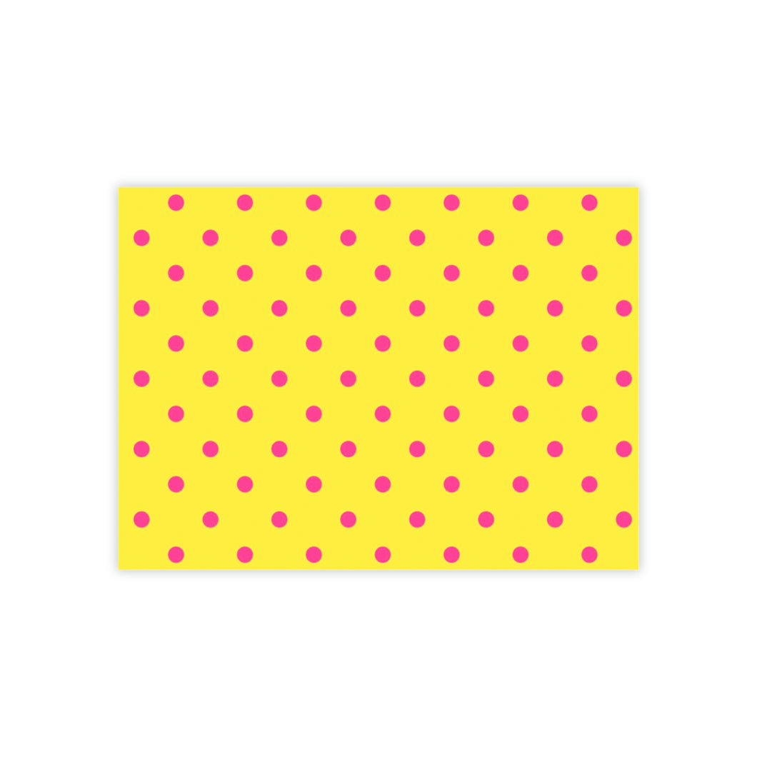 Yellow & Hot Pink Polka Dots Post-it® Note Pads