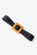 Load image into Gallery viewer, Square Buckle Elastic Braid Belt