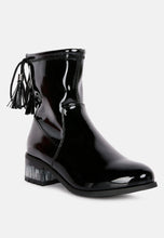 Load image into Gallery viewer, cheer leader tassels detail ankle boots-11