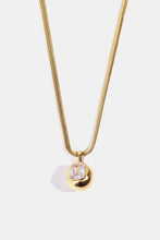 Load image into Gallery viewer, Zircon 18K Gold-Plated Geometrical Shape Pendant Necklace