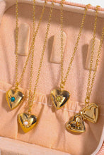 Load image into Gallery viewer, Zircon Heart Shape 14K Gold-Plated Pendant Necklace