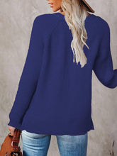 Load image into Gallery viewer, Half Button Long Sleeve Knit Top