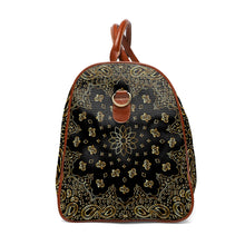 Load image into Gallery viewer, Black and Gold Design Waterproof Travel Bag
