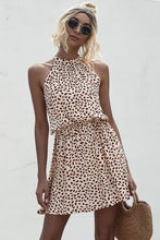 Load image into Gallery viewer, Printed Grecian Neck Mini Dress
