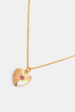 Load image into Gallery viewer, Zircon Heart Shape 14K Gold-Plated Pendant Necklace