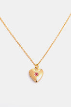 Load image into Gallery viewer, Zircon Heart Shape 14K Gold-Plated Pendant Necklace