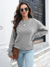 Load image into Gallery viewer, Round Neck Dropped Shoulder Sweater