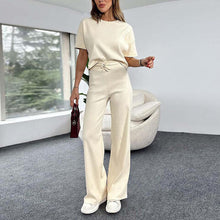 Load image into Gallery viewer, Short Sleeve T-Shirt and Drawstring Pants Set