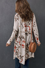 Load image into Gallery viewer, Double Take Printed Open Front Longline Cardigan