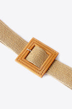 Load image into Gallery viewer, Square Buckle Elastic Braid Belt