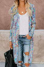 Load image into Gallery viewer, Double Take Printed Open Front Longline Cardigan