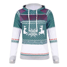 Load image into Gallery viewer, Printed Long Sleeve Hoodie with Pocket