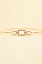 Load image into Gallery viewer, Square Shape Zinc Alloy Buckle Iron Belt