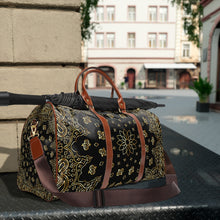Load image into Gallery viewer, Black and Gold Design Waterproof Travel Bag