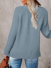 Load image into Gallery viewer, Half Button Long Sleeve Knit Top