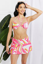 Load image into Gallery viewer, Disco Dive Bandeau Bikini and Skirt Set