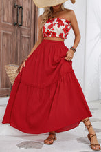Load image into Gallery viewer, Floral Tube Top and Maxi Skirt Set