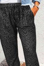Load image into Gallery viewer, Double Take Leopard Print Joggers with Pockets